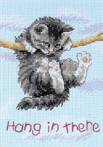 Набір для вишивки хрестиком Hang on Kitty Dimensions 16734