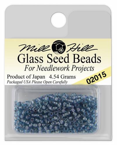 02015 бісер Mill Hill, 11/0 Sea Blue Glass Beads фото 3