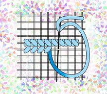 Водорастворимый флизелин с рисунком Сетка Аида №14 Confetti К-259