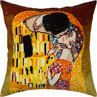 Набор для вышивки подушки полукрестом Поцелуй (Г. Климт) Чарівниця V-276